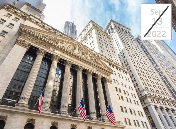 Exterior of the New York stock exchange