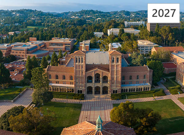 UCLA campus from aerial view